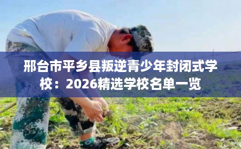 邢台市平乡县叛逆青少年封闭式学校：2026精选学校名单一览