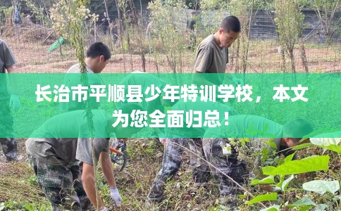 长治市平顺县少年特训学校,本文为您全面归总! 长治市平顺县少年特训学校,本文为您全面归总!