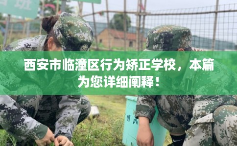 西安市临潼区行为矫正学校,本篇为您详细阐释! 西安市临潼区行为矫正学校,本篇为您详细阐释!