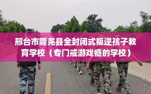 邢台市隆尧县全封闭式叛逆孩子教育学校（专门戒游戏瘾的学校）