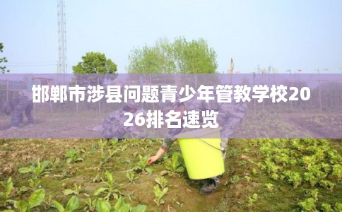 邯郸市涉县问题青少年管教学校2026排名速览