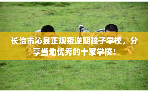 长治市沁县正规叛逆期孩子学校，分享当地优秀的十家学校！