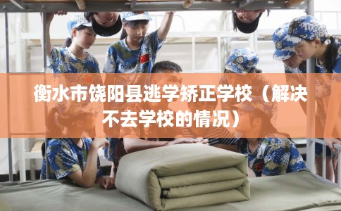 衡水市饶阳县逃学矫正学校（解决不去学校的情况）