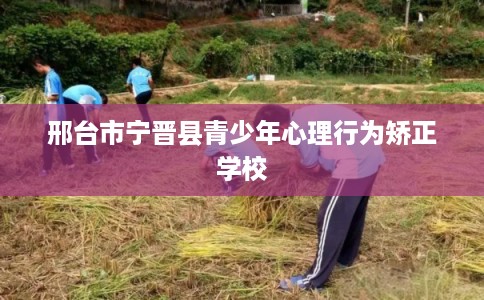 邢台市宁晋县青少年心理行为矫正学校