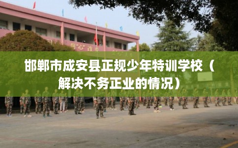 邯郸市成安县正规少年特训学校（解决不务正业的情况）