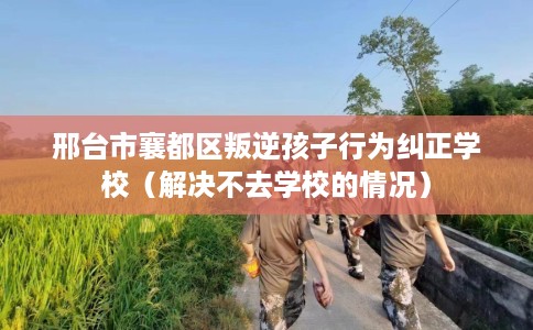 邢台市襄都区叛逆孩子行为纠正学校（解决不去学校的情况）