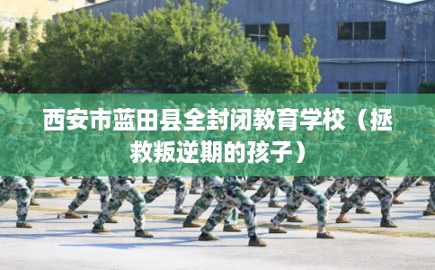 西安市蓝田县全封闭教育学校(拯救叛逆期的孩子) 西安市蓝田县全封闭教育学校(拯救叛逆期的孩子)