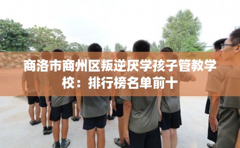 商洛市商州区叛逆厌学孩子管教学校：排行榜名单前十