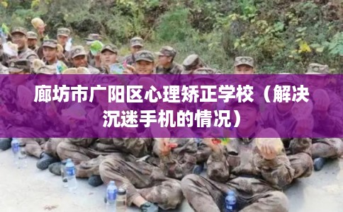 廊坊市广阳区心理矫正学校(解决沉迷手机的情况) 廊坊市广阳区心理矫正学校(解决沉迷手机的情况)