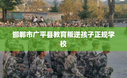 邯郸市广平县教育叛逆孩子正规学校
