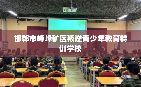 邯郸市峰峰矿区叛逆青少年教育特训学校