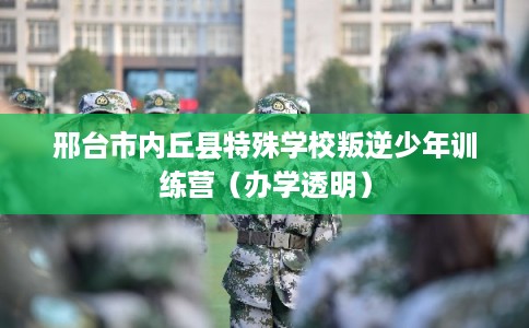 邢台市内丘县特殊学校叛逆少年训练营（办学透明）