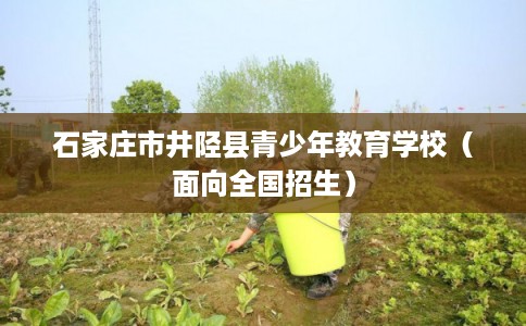 石家庄市井陉县青少年教育学校（面向全国招生）