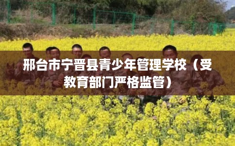邢台市宁晋县青少年管理学校(受教育部门严格监管) 邢台市宁晋县青少年管理学校(受教育部门严格监管)