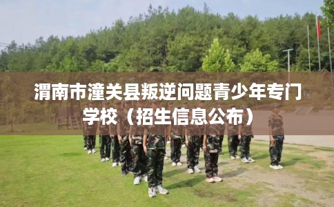 渭南市潼关县叛逆问题青少年专门学校（招生信息公布）