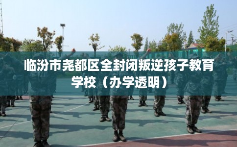临汾市尧都区全封闭叛逆孩子教育学校（办学透明）
