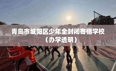 青岛市城阳区少年全封闭寄宿学校(办学透明) 青岛市城阳区少年全封闭寄宿学校(办学透明)