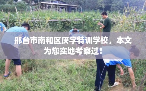 邢台市南和区厌学特训学校,本文为您实地考察过! 邢台市南和区厌学特训学校,本文为您实地考察过!