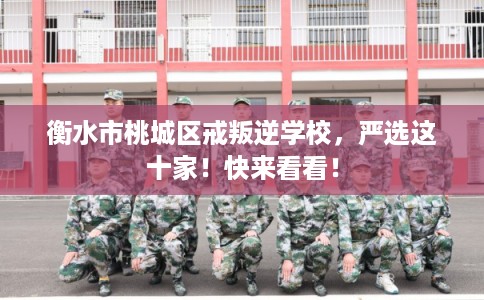 衡水市桃城区戒叛逆学校，严选这十家！快来看看！