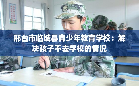 邢台市临城县青少年教育学校：解决孩子不去学校的情况
