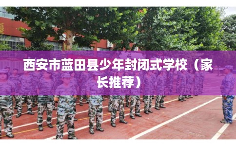 西安市蓝田县少年封闭式学校（家长推荐）