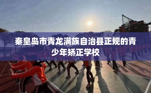 秦皇岛市青龙满族自治县正规的青少年矫正学校