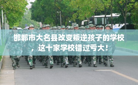 邯郸市大名县改变叛逆孩子的学校，这十家学校错过亏大！