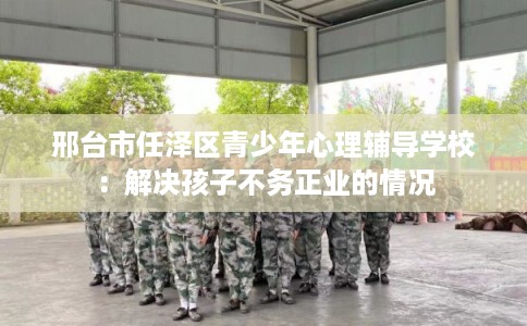 邢台市任泽区青少年心理辅导学校：解决孩子不务正业的情况