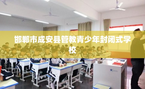 邯郸市成安县管教青少年封闭式学校