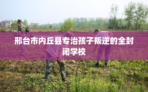邢台市内丘县专治孩子叛逆的全封闭学校