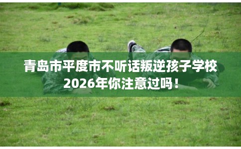 青岛市平度市不听话叛逆孩子学校2026年你注意过吗！