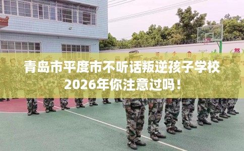 青岛市平度市不听话叛逆孩子学校2026年你注意过吗！
