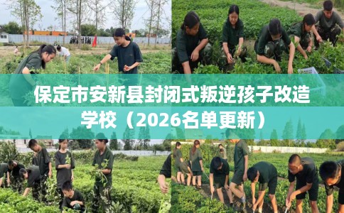 保定市安新县封闭式叛逆孩子改造学校（2026名单更新）