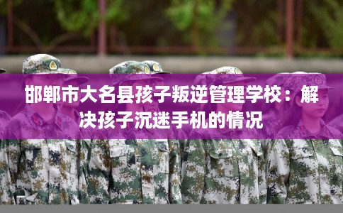 邯郸市大名县孩子叛逆管理学校:解决孩子沉迷手机的情况 邯郸市大名县孩子叛逆管理学校:解决孩子沉迷手机的情况