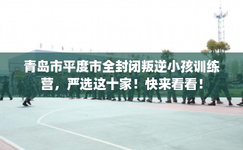 青岛市平度市全封闭叛逆小孩训练营，严选这十家！快来看看！