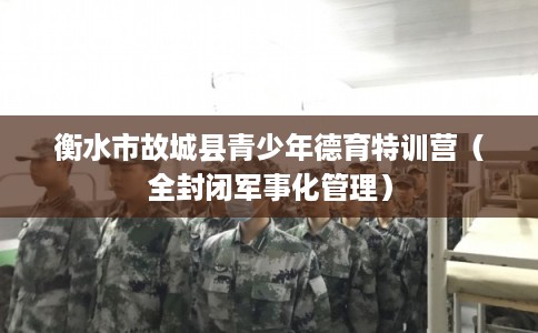 衡水市故城县青少年德育特训营(全封闭军事化管理) 衡水市故城县青少年德育特训营(全封闭军事化管理)
