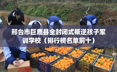 邢台市巨鹿县全封闭式叛逆孩子军训学校（排行榜名单前十）