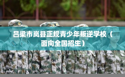 吕梁市岚县正规青少年叛逆学校（面向全国招生）