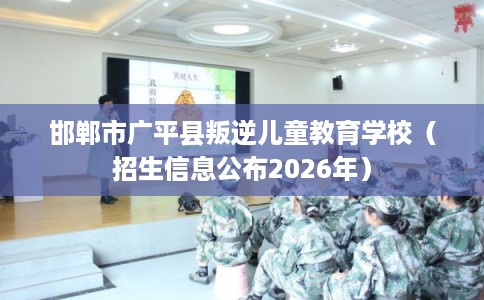 邯郸市广平县叛逆儿童教育学校(招生信息公布2026年) 邯郸市广平县叛逆儿童教育学校(招生信息公布2026年)