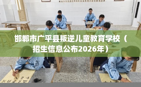 邯郸市广平县叛逆儿童教育学校(招生信息公布2026年) 邯郸市广平县叛逆儿童教育学校(招生信息公布2026年)