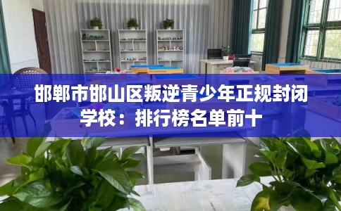 邯郸市邯山区叛逆青少年正规封闭学校:排行榜名单前十 邯郸市邯山区叛逆青少年正规封闭学校:排行榜名单前十