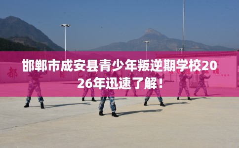邯郸市成安县青少年叛逆期学校2026年迅速了解！