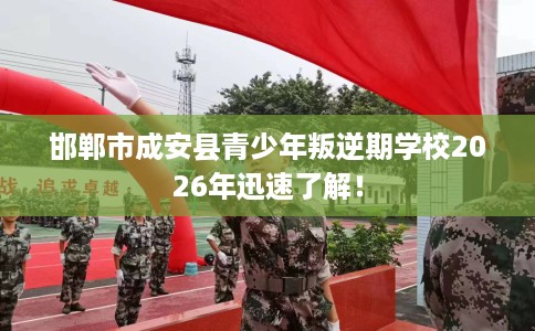 邯郸市成安县青少年叛逆期学校2026年迅速了解！
