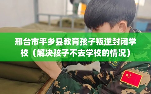邢台市平乡县教育孩子叛逆封闭学校（解决孩子不去学校的情况）