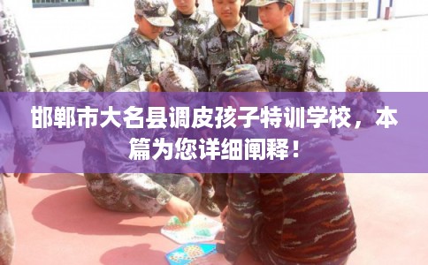 邯郸市大名县调皮孩子特训学校，本篇为您详细阐释！