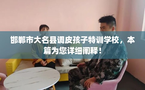 邯郸市大名县调皮孩子特训学校，本篇为您详细阐释！