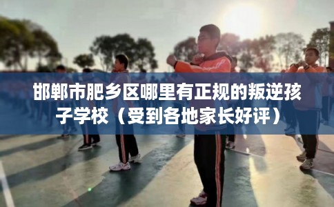 邯郸市肥乡区哪里有正规的叛逆孩子学校（受到各地家长好评）