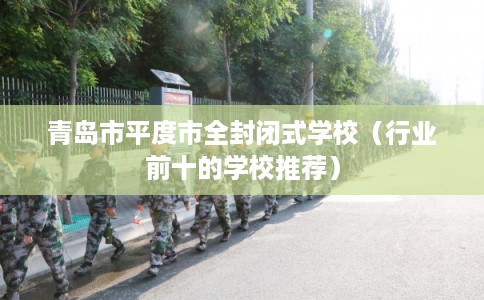青岛市平度市全封闭式学校（行业前十的学校推荐）