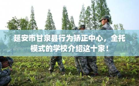 延安市甘泉县行为矫正中心,全托模式的学校介绍这十家! 延安市甘泉县行为矫正中心,全托模式的学校介绍这十家!
