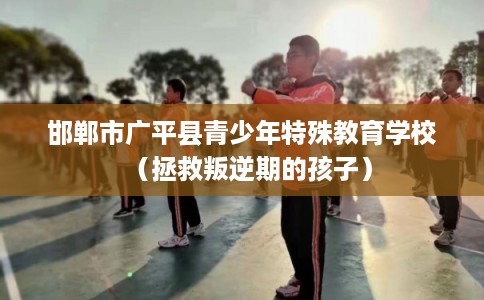 邯郸市广平县青少年特殊教育学校(拯救叛逆期的孩子) 邯郸市广平县青少年特殊教育学校(拯救叛逆期的孩子)